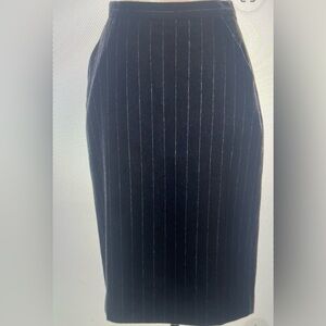 MaxMara Wool Pinstripe Skirt